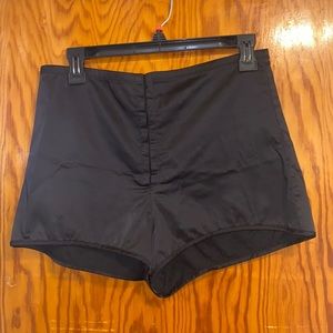 High waisted Zara Satin shorts